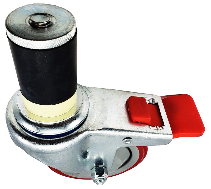 CasterHQ 4" NSF Certified Total Locking Caster Wheels (Set of 4) for Stainless Steel Kitchen Prep Tables â€“ Commercial Grade, Fits 1-1/2" ID Tubing, Durable and Safe for Commercial Kitchens - Image 5